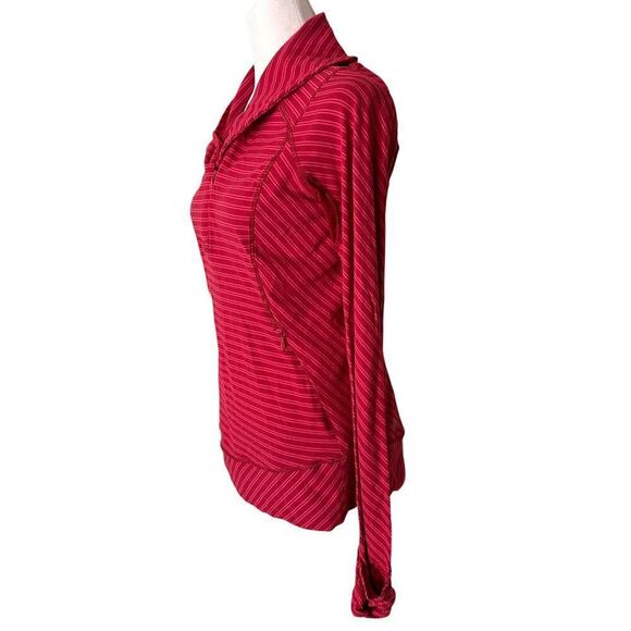 Lululemon Think Fast Pullover cranberry sweatshirt hoodie sweater size 8 - Picture 4 of 12